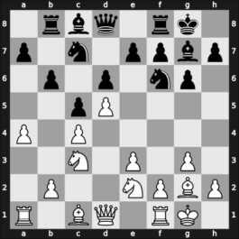 1957 URS Ch, semi final – Round 1 – Simagin, Vladimir – 0-1 – Gurgenidze, Bukhuti – G11
