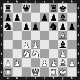 1957 URS Ch, semi final – Round 1 – Kaminsky, Oleg – 0-1 – Simagin, Vladimir – G14