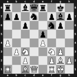 1957 URS Ch, semi final – Round 1 – Simagin, Vladimir – 1-0 – Khanov, Kurban – G15