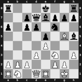 1957 URS Ch, semi final – Round 1 – Gipslis, Aivars – 1-0 – Borisenko, Georgy K – G25
