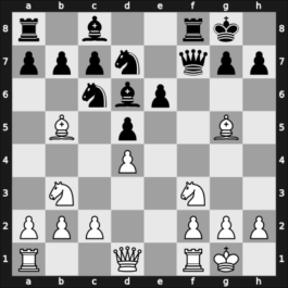 1957 URS Ch, semi final – Round 1 – Khanov, Kurban – 0-1 – Bagirov, Vladimir – G28