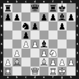 1957 URS Ch, semi final – Round 1 – Prokhorovich, Taras E – 1/2-1/2 – Vladimirov, Boris T – G32