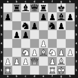 1957 URS Ch, semi final – Round 1 – Lutikov, Anatoly S – 1-0 – Vladimirov, Boris T – G35