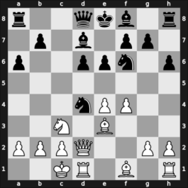 1957 URS Ch, semi final – Round 2 – Bagirov, Vladimir – 1/2-1/2 – Gipslis, Aivars – G42