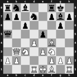 1957 URS Ch, semi final – Round 3 – Kots, Yuri I – 1/2-1/2 – Korchnoi, Viktor – G51