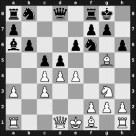 1957 URS Ch, semi final – Round 4 – Vladimirov, Boris T – 0-1 – Gipslis, Aivars – G55