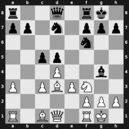 1957 URS Ch, semi final – Round 4 – Tarasov, Vadim – 1/2-1/2 – Aronson, Lev – G60
