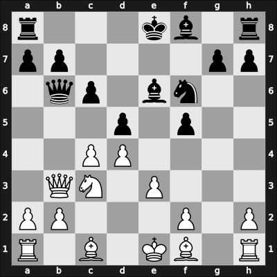 1957 URS Ch, semi final – Round 7 – Polugaevsky, Lev – 1/2-1/2 – Bagirov, Vladimir – G76