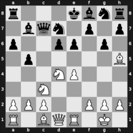 1957 URS Ch, semi final – Round 8 – Mukhitdinov, Mamadzhan – 1/2-1/2 – Polugaevsky, Lev – G91