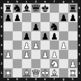 1957 URSS (URS Ch, semi final) – Round 10 – Vladimirov, Boris T – 1/2-1/2 – Bagirov, Vladimir – G107