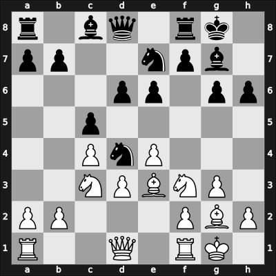 1957 URS Ch, semi final – Round 11 – Kholmov, Ratmir D – 1/2-1/2 – Korchnoi, Viktor – G110