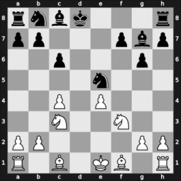 1957 URS Ch, semi final – Round 11 – Prokhorovich, Taras E – 0-1 – Gurgenidze, Bukhuti – G113