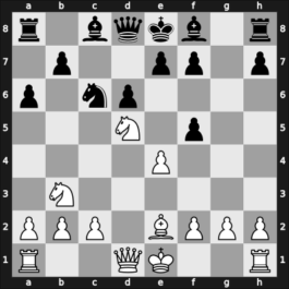 1957 URS Ch, semi final – Round 11 – Bagirov, Vladimir – 1/2-1/2 – Simagin, Vladimir – G115