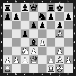 1957 URS Ch, semi final – Round 12 – Simagin, Vladimir – 1/2-1/2 – Mukhitdinov, Mamadzhan – G122