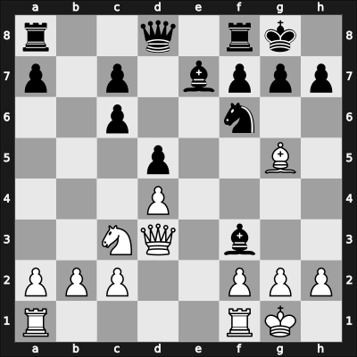 1957 URS Ch, semi final – Round 13 – Bagirov, Vladimir – 1/2-1/2 – Korchnoi, Viktor – G133