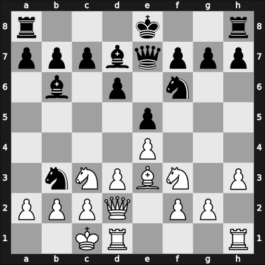 1957 URS Ch, semi final – Round 15 – Bagirov, Vladimir – 1/2-1/2 – Borisenko, Georgy K – G149