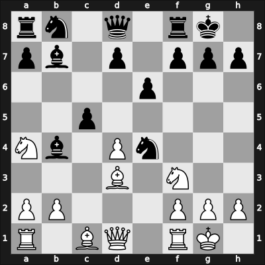 1957 URS Ch, semi final – Round 16 – Borisenko, Georgy K – 1-0 – Muhutdinov, Marat – G156
