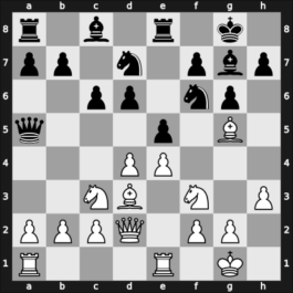 1957 URS Ch, semi final – Round 17 – Kholmov, Ratmir D – 1/2-1/2 – Aronson, Lev – G160