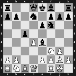 1957 URS Ch, semi final – Round 17 – Tarasov, Vitaly – 1/2-1/2 – Korchnoi, Viktor – G162