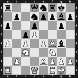 1957 URS Ch, semi final – Round 1 – Zhukhovitsky, Samuel – 0-1 – Giterman, Shlomo – G7
