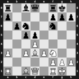 1957 URS Ch, semi final – Round 1 – Taimanov, Mark E – 1-0 – Bagirov, Vladimir – G30