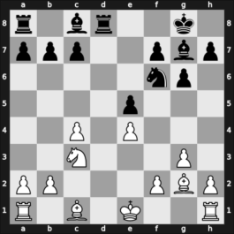 1957 URS Ch, semi final – Round 1 – Bagirov, Vladimir – 1-0 – Aronin, Lev – G37