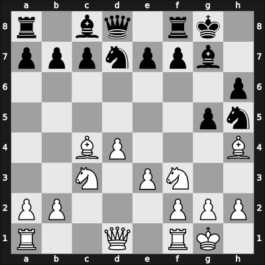 1957 URS Ch, semi final – Round 1 – Taimanov, Mark E – 1-0 – Blagidze, Alexander – G38