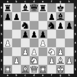 1957 URS Ch, semi final – Round 1 – Abakarov, D – 1/2-1/2 – Khalilbeili, Sultan – G45