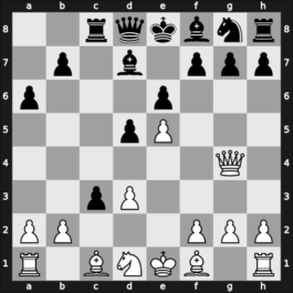 1957 URS Ch, semi final – Round 1 – Aronin, Lev – 1/2-1/2 – Taimanov, Mark E – G52