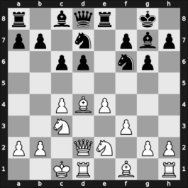 1957 URS-JUG – Round 1 – Korchnoi, Viktor – 0-1 – Gligorić, Svetozar – G3