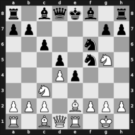 1957 URS-JUG – Round 8 – Matanovic, Aleksandar – 1-0 – Tolush, Alexander V – G37