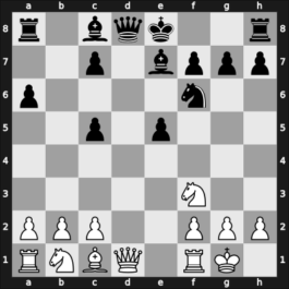 1957 URS-ch24 – Round 17 – Nezhmetdinov, Rashid – 1/2-1/2 – Petrosian, Tigran V – G13
