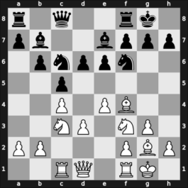 1957 USA Ch Open 58th – Round 11 – Byrne, David – 1-0 – Byrne, Robert E – G80