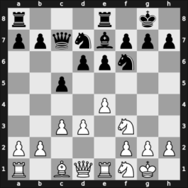 1957 Viborg Jubilaeum – Round 6 – Rellstab, Ludwig – 1/2-1/2 – Pedersen, Eigil – G11