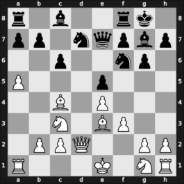 1957 Viborg Jubilee – Round 5 – Pedersen, Eigil – 1/2-1/2 – Nielsen, Axel – G8
