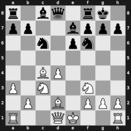 1957 Vienna AUT – Round 6 – Teschner, Rudolf – 0-1 – Kozma, Julius – G12
