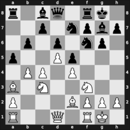 1957 Wageningen zt – Round 5 – Teschner, Rudolf – 1/2-1/2 – Clarke, Peter-Hans – G14