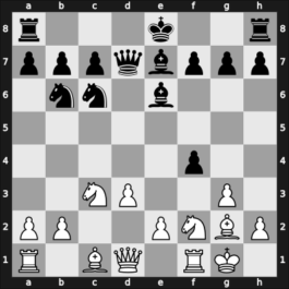 1957 Wageningen zt – Round 6 – Uhlmann, Wolfgang – 1-0 – Hanninen, Veikko – G16