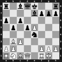 1957 Wageningen zt – Round 11 – Trifunovic, Petar – 1/2-1/2 – Donner, Jan-Hein – G31
