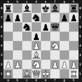 1957 Wageningen zt – Round 2 – Niephaus, Walter – 1/2-1/2 – Stahlberg, Gideon – G13