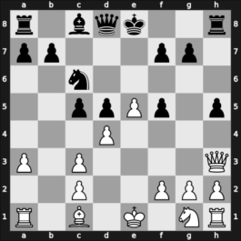 1957 Wageningen zt – Round 7 – Teschner, Rudolf – 0-1 – Uhlmann, Wolfgang – G36