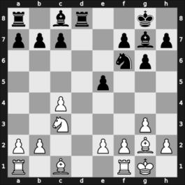 1957 Wageningen zt – Round 11 – Larsen, Benjamin Holsko – 1/2-1/2 – Uhlmann, Wolfgang – G53