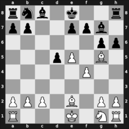1957 Warchau ch POL – Round 1 – Kostro, Jerzy – 1/2-1/2 – Brzozka, Stefan – G4