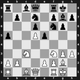 1957 Warchau ch POL – Round 8 – Gromek, Jozef – 1-0 – Grabczewski, Romuald – G41