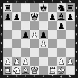 1957 Wenen etc – Round 1 – Teschner, Rudolf – 1-0 – Fuderer, Andrija – G5
