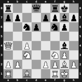 1957 Wenen etc – Round 5 – Heinicke, Herbert – 0-1 – Taimanov, Mark E – G28