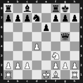 1957 World Championship 21th – Round 22 – Smyslov, Vladimir – 1/2-1/2 – Botvinnik, Mikhail – G19
