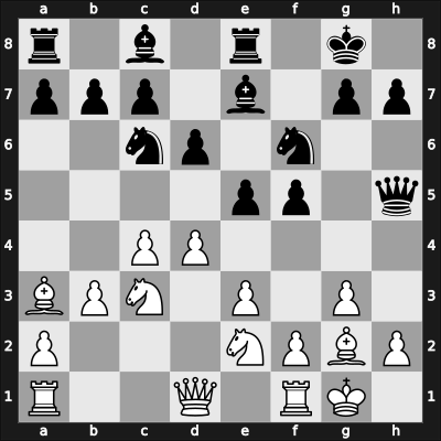1957 Zittau-A 6th – Round 9 – Schlieder, Rolf – 1/2-1/2 – Braun, Gottfried, Dr. – G10