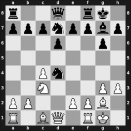 1958 Argentina – Round 9 – Garcia Rodriguez, Raimundo – 1/2-1/2 – Panno, Oscar – G68