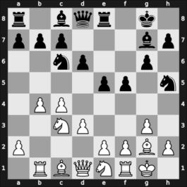1958 Argentina – Round 12 – Bolbochan, J. – 1/2-1/2 – Panno, Oscar – G92